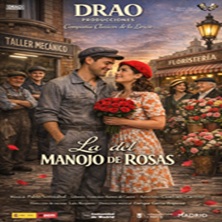 Cartel de La del manojo de rosas - Valladolid - Zarzuela en Teatro Carrión