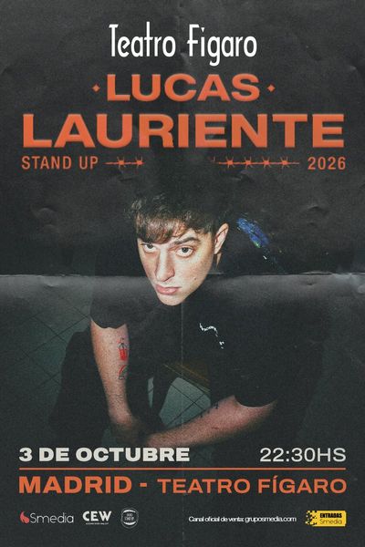Cartel de Stand Up - Lucas Lauriente - Otros en Teatro Fígaro