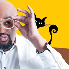 Cartel de ¡Pero cómo voy a ser racista, si mi gato es negro! - La Otra Movida - Monólogos en La Otra Movida