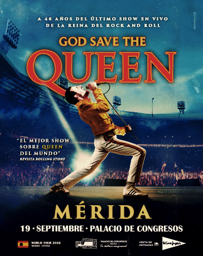Cartel de God Save The Queen - Mérida - Otros en Palacio de Congresos de Mérida