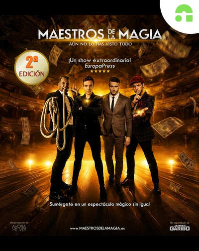 Cartel de Maestros de la Magia - Sevilla - Otros en Auditorio Cartuja