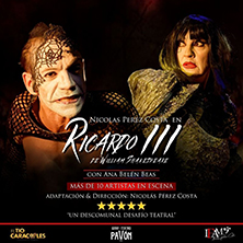 Cartel de Ricardo III - Madrid - Drama en Teatro Pavón