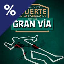 Cartel de Cluedo en vivo: Muerte en la fábrica de Gran Vía - Madrid - Otros en Soho Club