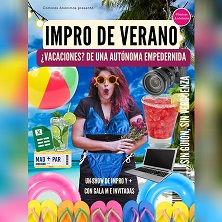 Cartel de Impro de verano - Comedia en Collage Burlesque