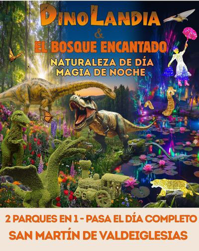 Cartel de Dinolandia & El Bosque Encantado - Otros en El Bosque Encantado