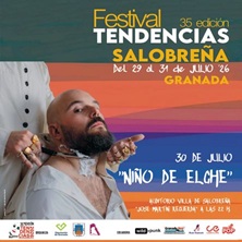 Cartel de Niño de Elche - Flamenco en Auditorio Villa de Salobreña José Martín Recuerda