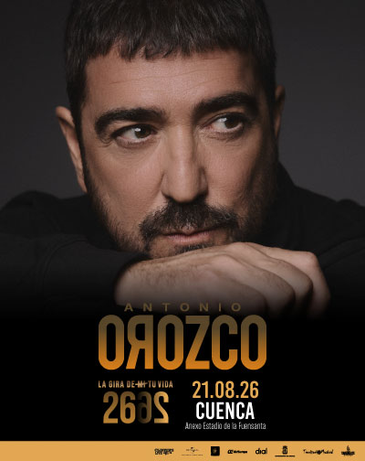 Cartel de Antonio Orozco - Cuenca - Pop en Estadio Fuensanta