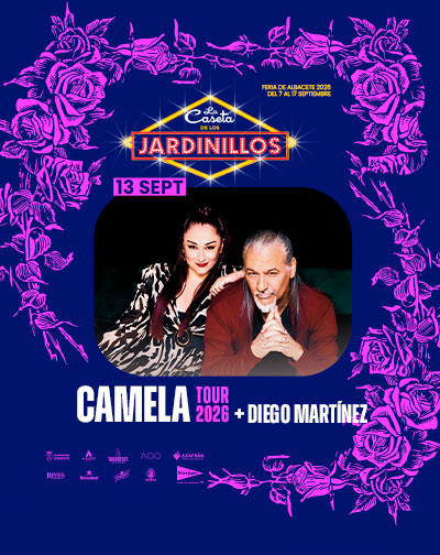 Cartel de Camela - Albacete - Pop en Caseta de los Jardinillos de la Feria