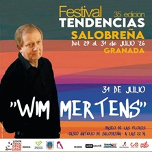 Cartel de Wim Mertens - Salobreña - Conciertos en Paseo de las Flores