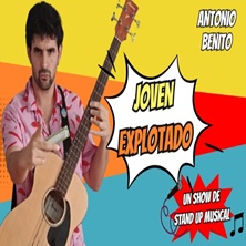 Cartel de Joven Explotado - Pub Parada 42 - Monólogos en Pub Parada 42