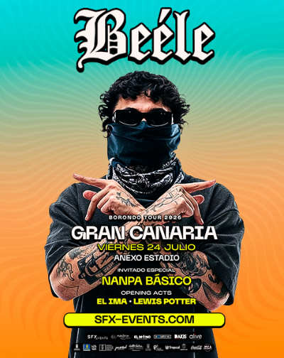 Cartel de Beéle - Palmas de Gran Canaria, Las - Pop en Anexo Estadio Gran Canaria
