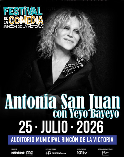Cartel de Antonia San Juan - Entrevista con mi Hija Mari - Comedia en Auditorio Municipal del Rincón de la Victoria