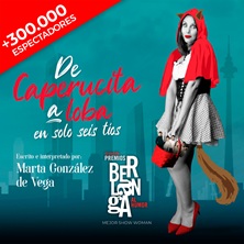 Cartel de De Caperucita a Loba en solo seis tíos - Madrid - Madrid - Comedia en Pequeño Teatro Gran Vía