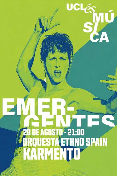 Cartel de Ethno Spain y Karmento - Neo Folclore - Uclés Música Emer-gentes - Conciertos en Monasterio de Uclés