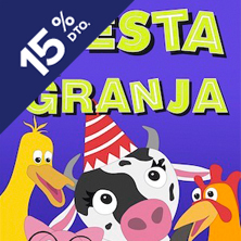 Cartel de Fiesta en la Granja - Teatro en Teatros Luchana