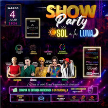 Cartel de SHOW PARTY Del sol a la luna - Otros en Sala Roger's Temple