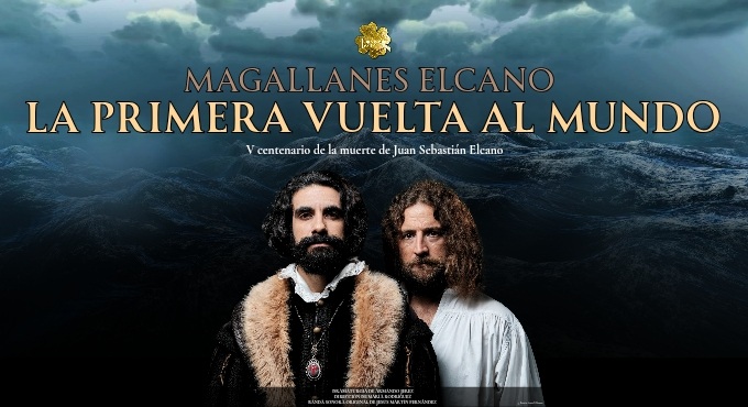 Cartel de Magallanes Elcano - La Primera Vuelta al Mundo - Drama en Teatro Arlequín Gran Vía