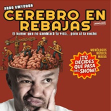Cartel de Cerebro en rebajas - Pub Parada 42 - Monólogos en Pub Parada 42