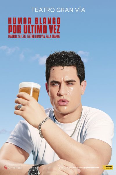 Cartel de Humor Blanco - David Suárez - Madrid - Monólogos en Teatro Gran Vía