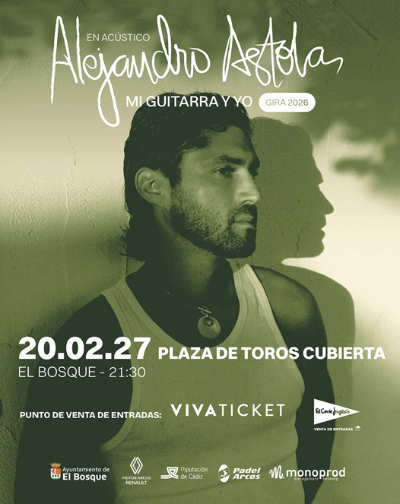 Cartel de Alejandro Astola En el Bosque - Pop en Plaza de Toros Cubierta de El Bosque