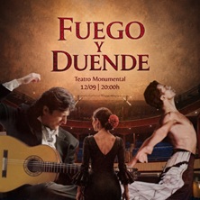 Cartel de Fuego y Duende - Clásica en Teatro Monumental