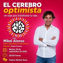 Cartel de Mikel Alonso - El cerebro optimista - Otros en Teatro Muñoz Seca
