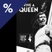 Cartel de Tributo Queen - The Show Must Go On - Pop en Ópera Benalmádena