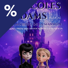 Cartel de Miércoles Addams. El secreto de la mansión - Infantil en Ópera Benalmádena