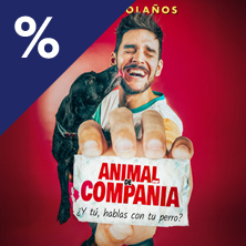 Cartel de Animal de compañía - Jorge Bolaños - Vimianzo - Monólogos en Casa de la Cultura de Vimianzo