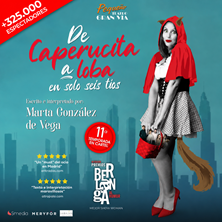 Cartel de De Caperucita a Loba en solo seis tíos - Madrid - Madrid - Comedia en Pequeño Teatro Gran Vía