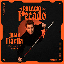 Cartel de Juan Dávila - El Palacio del Pecado - Logroño - Monólogos en Riojaforum