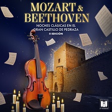 Cartel de Mozart y Beethoven - Sexteto de Cámara - Clásica en Castillo de Pedraza