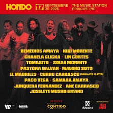Cartel de HONDO 2026 - Conciertos en The Music Station Príncipe Pío