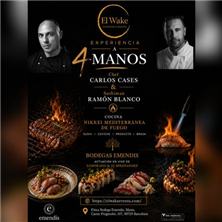 Cartel de El Wake Experience a 4 manos - Otros en Finca Bodega Emendis