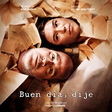 Cartel de Buen día, dije - Comedia en Salto Escénico