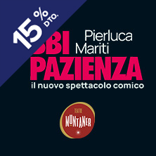 Cartel de Abbi Pazienza. Pierluca Mariti - Barcelona - Monólogos en Teatre Muntaner