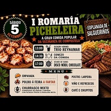 Cartel de I Romaría Picheleira - Otros en Aparcamiento Salgueiriños