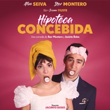 Cartel de Hipoteca concebida - Comedia en Teatro Arlequín Gran Vía