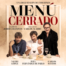 Cartel de Menú Cerrado - Comedia en Teatro Infanta Isabel