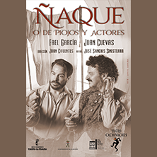 Cartel de Ñaque o de piojos y actores - Comedia en Salto Escénico