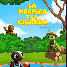 Cartel de La hormiga y la cigarra - Infantil en Salto Escénico