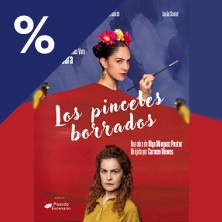 Cartel de Los pinceles borrados - Madrid - Drama en Teatro Lara - Sala Lola Membrives