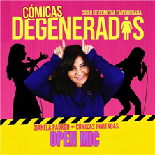 Cartel de Cómicas Degeneradas Open - Monólogos en Tropicana Beach Club