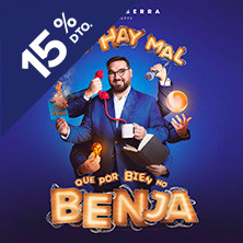Cartel de No hay mal que por bien no Benja - Monólogos en Teatro Sofía