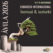 Cartel de Congreso Internacional de Bonsái-Suiseki - Exposiciones en Centro de Exposiciones y Congresos Lienzo Norte