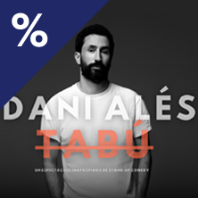 Cartel de Tabú - Dani Alés - Madrid - Monólogos en Teatro Soho Club