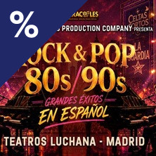 Cartel de Rock & Pop 80s/90s. Grandes Éxitos en Español - Otros en Teatros Luchana