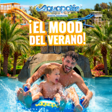 Cartel de Aquópolis Costa Daurada - Parques acuáticos en Aquópolis Costa Dorada