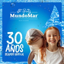 Cartel de Mundomar Benidorm - Zoológicos y acuarios en Mundomar