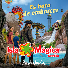 Cartel de Isla Mágica - Parques acuáticos en Isla Mágica